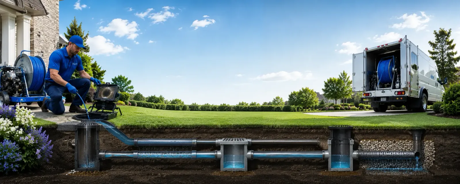 Outdoor drain cleaning information for Grantham, NH